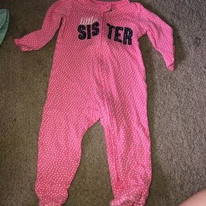 Baby girl footie pjs